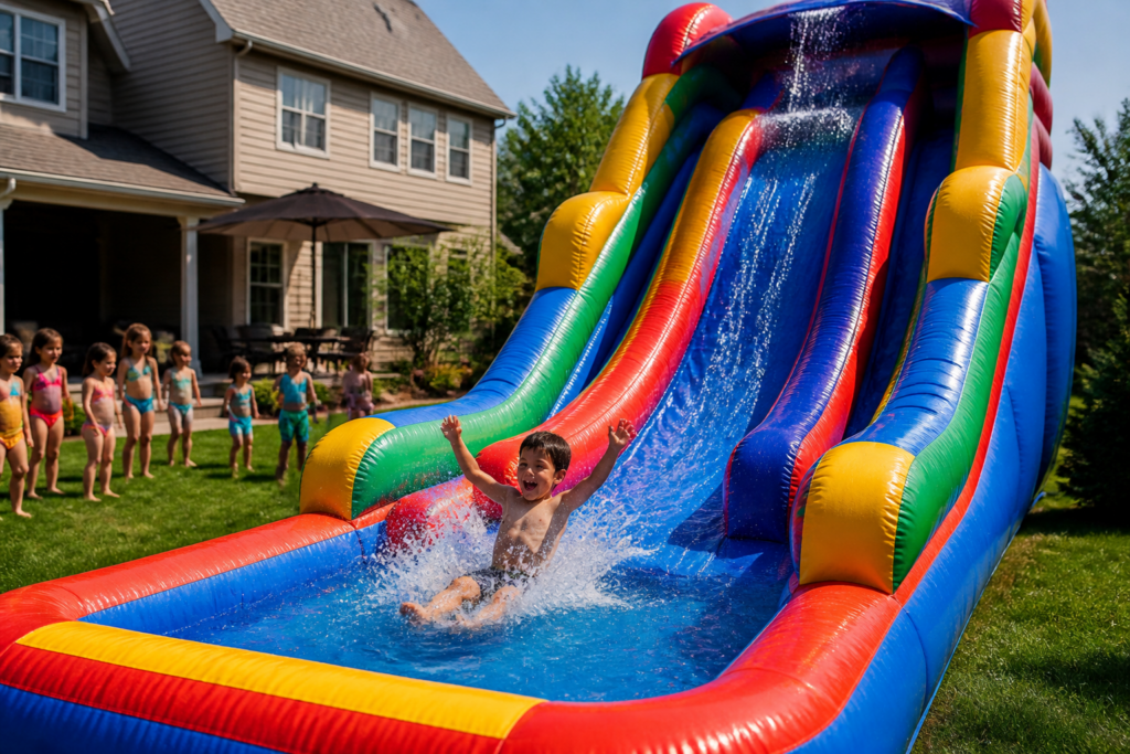 How to Plan the Ultimate Backyard Water Slide Party in Tulsa